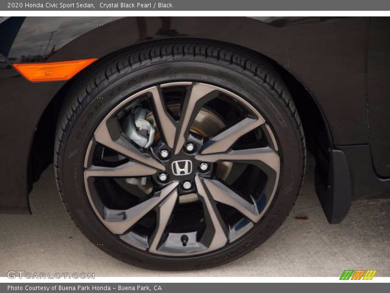 Crystal Black Pearl / Black 2020 Honda Civic Sport Sedan