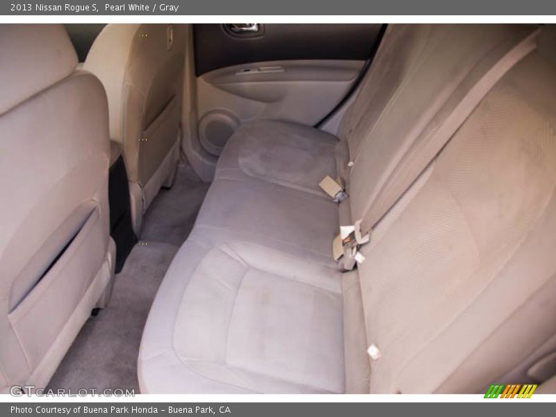 Pearl White / Gray 2013 Nissan Rogue S