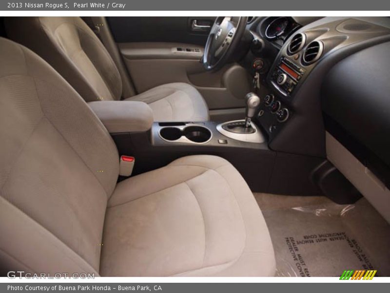 Pearl White / Gray 2013 Nissan Rogue S