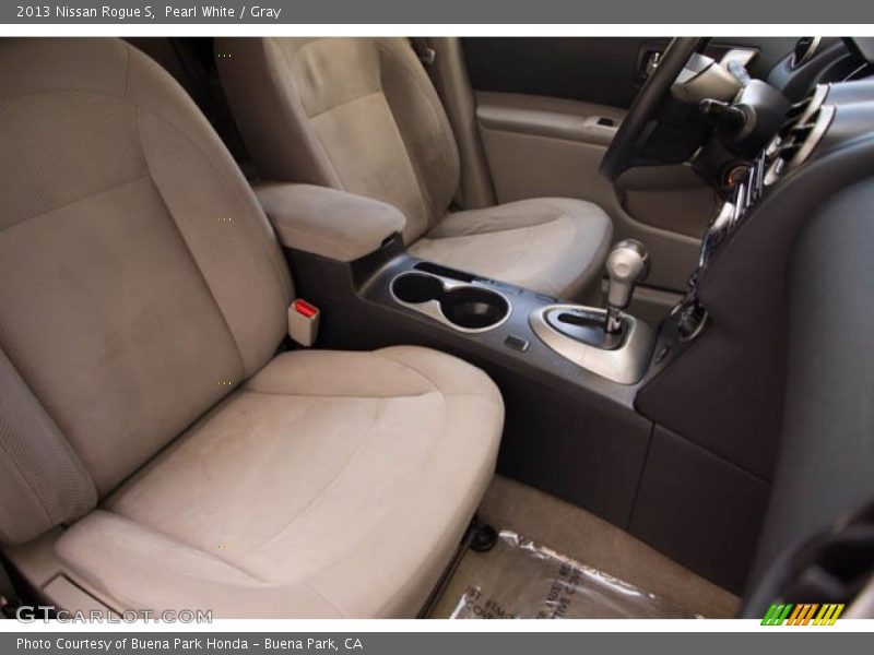 Pearl White / Gray 2013 Nissan Rogue S