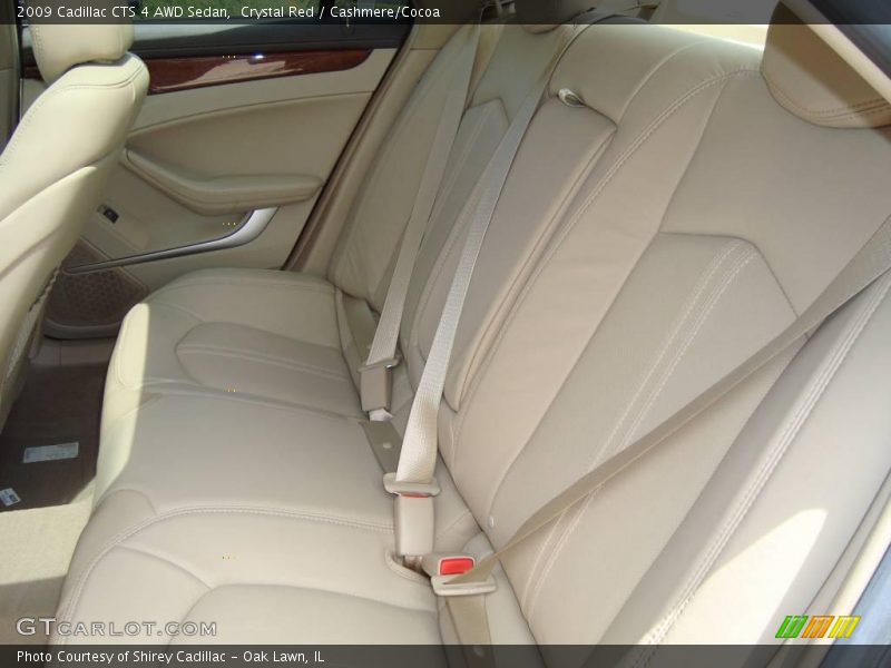 Crystal Red / Cashmere/Cocoa 2009 Cadillac CTS 4 AWD Sedan