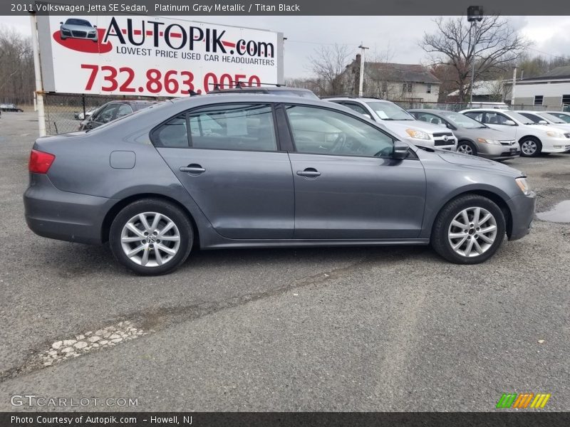 Platinum Gray Metallic / Titan Black 2011 Volkswagen Jetta SE Sedan
