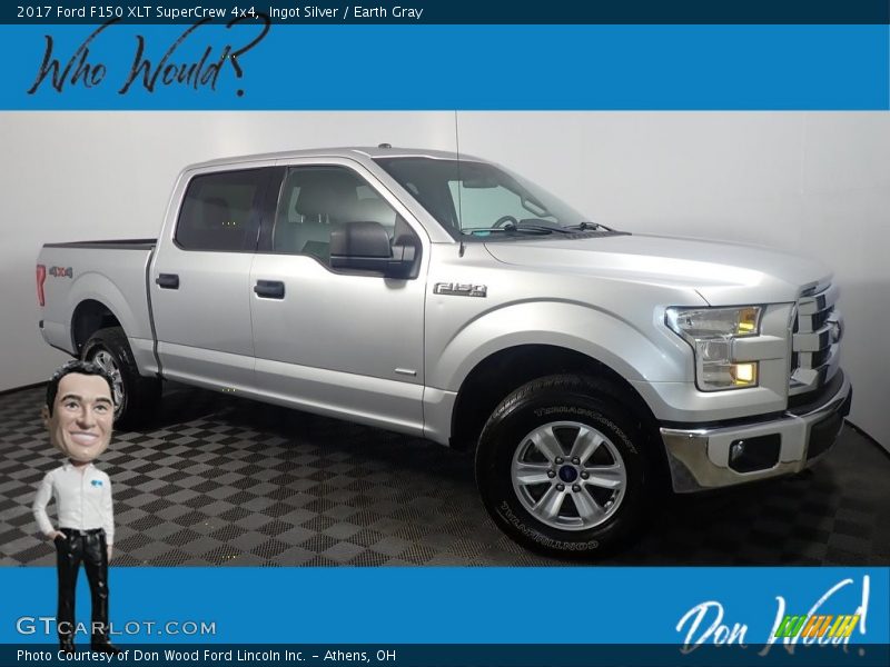 Ingot Silver / Earth Gray 2017 Ford F150 XLT SuperCrew 4x4