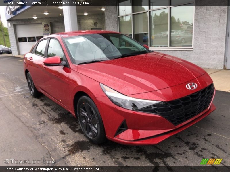 Scarlet Red Pearl / Black 2021 Hyundai Elantra SEL