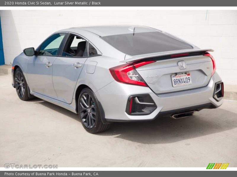 Lunar Silver Metallic / Black 2020 Honda Civic Si Sedan