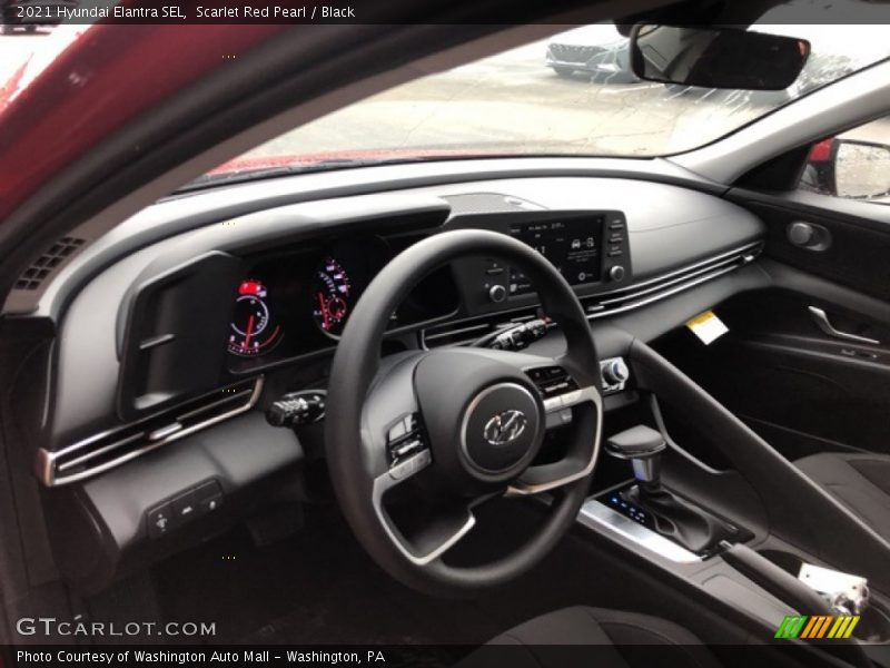 Scarlet Red Pearl / Black 2021 Hyundai Elantra SEL