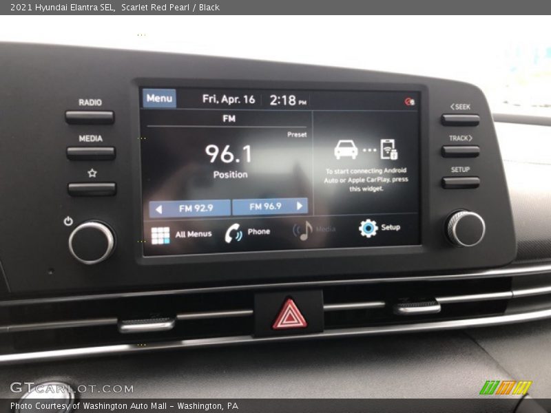 Scarlet Red Pearl / Black 2021 Hyundai Elantra SEL