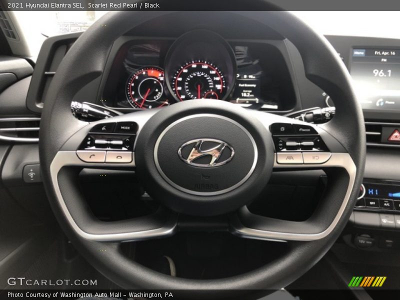 Scarlet Red Pearl / Black 2021 Hyundai Elantra SEL