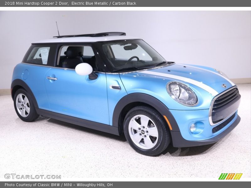Electric Blue Metallic / Carbon Black 2018 Mini Hardtop Cooper 2 Door