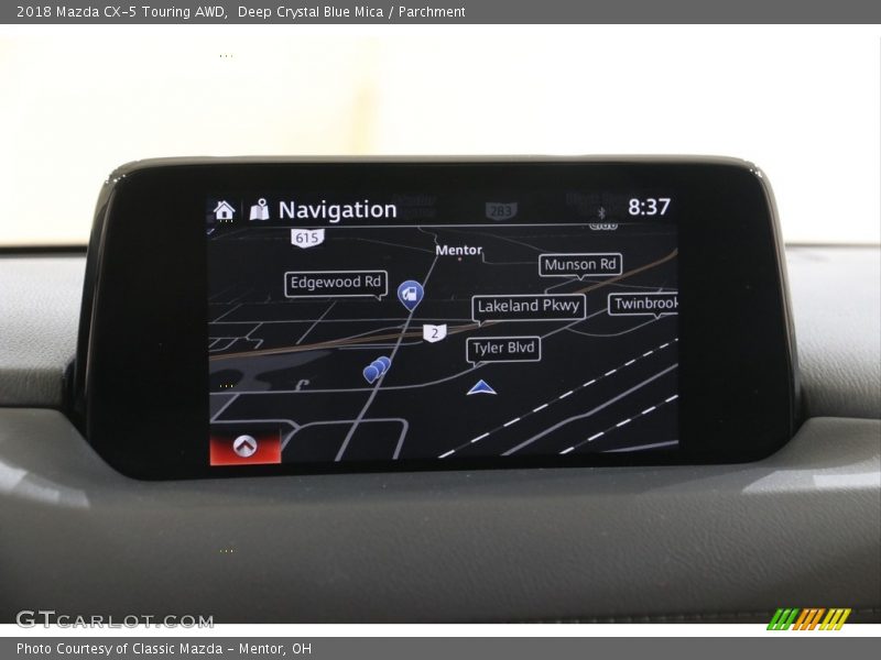 Deep Crystal Blue Mica / Parchment 2018 Mazda CX-5 Touring AWD