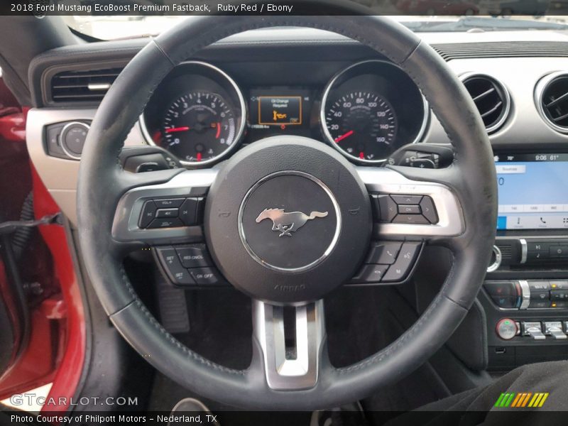 Ruby Red / Ebony 2018 Ford Mustang EcoBoost Premium Fastback