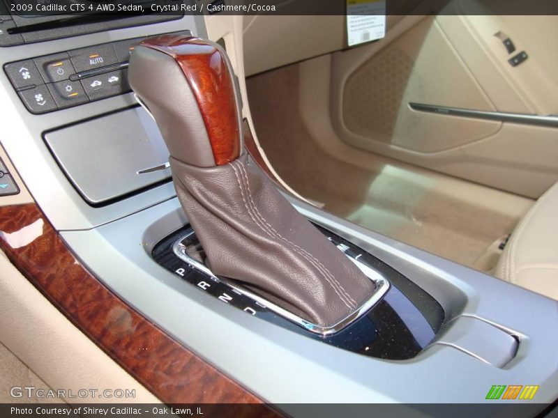 Crystal Red / Cashmere/Cocoa 2009 Cadillac CTS 4 AWD Sedan