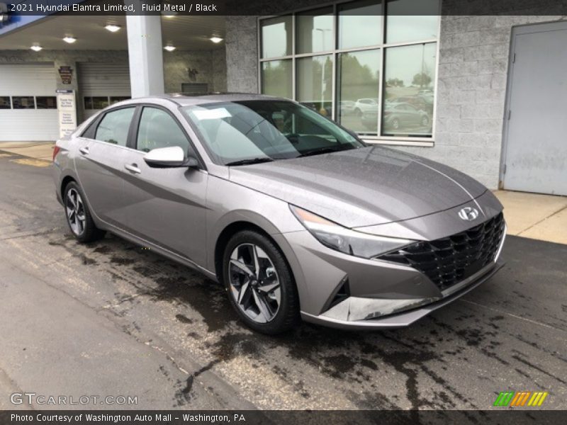 Fluid Metal / Black 2021 Hyundai Elantra Limited