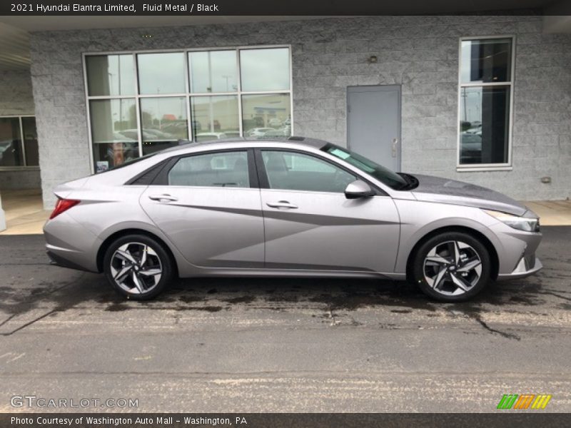 Fluid Metal / Black 2021 Hyundai Elantra Limited