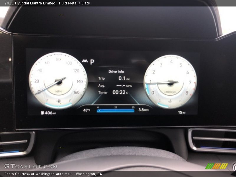 Fluid Metal / Black 2021 Hyundai Elantra Limited