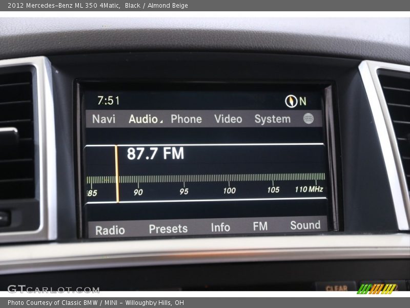Black / Almond Beige 2012 Mercedes-Benz ML 350 4Matic