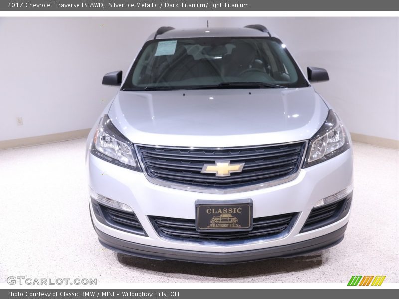 Silver Ice Metallic / Dark Titanium/Light Titanium 2017 Chevrolet Traverse LS AWD