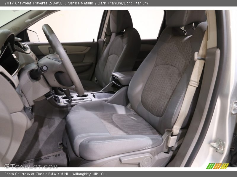 Silver Ice Metallic / Dark Titanium/Light Titanium 2017 Chevrolet Traverse LS AWD