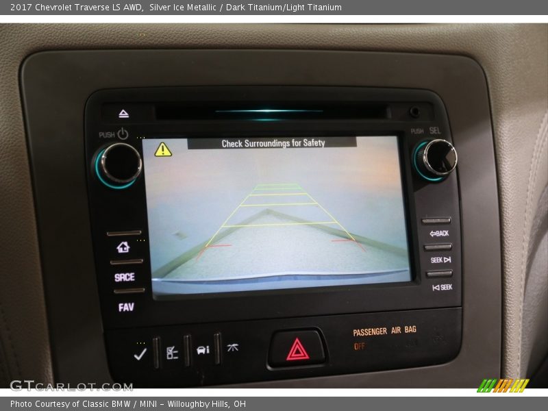 Silver Ice Metallic / Dark Titanium/Light Titanium 2017 Chevrolet Traverse LS AWD