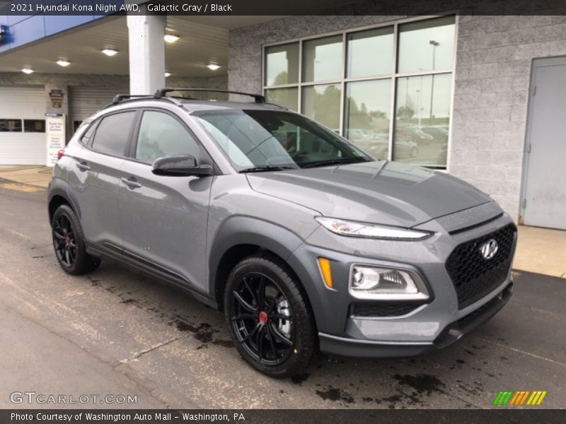 Front 3/4 View of 2021 Kona Night AWD