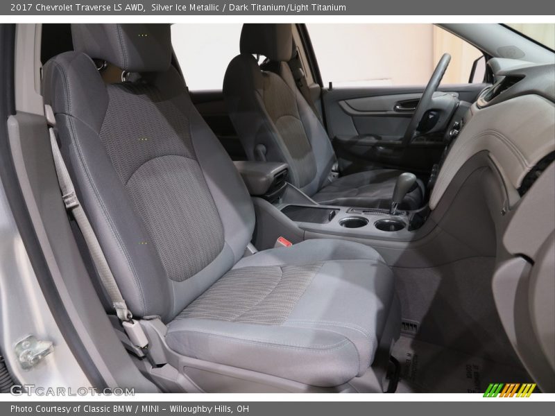 Silver Ice Metallic / Dark Titanium/Light Titanium 2017 Chevrolet Traverse LS AWD