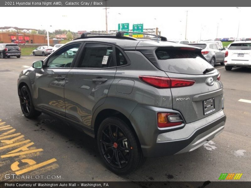 Galactic Gray / Black 2021 Hyundai Kona Night AWD
