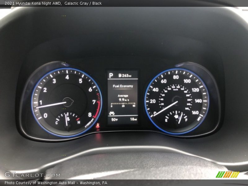Galactic Gray / Black 2021 Hyundai Kona Night AWD
