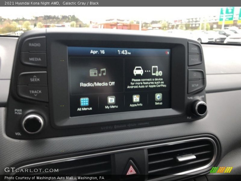 Galactic Gray / Black 2021 Hyundai Kona Night AWD
