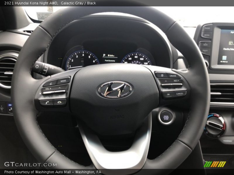 Galactic Gray / Black 2021 Hyundai Kona Night AWD