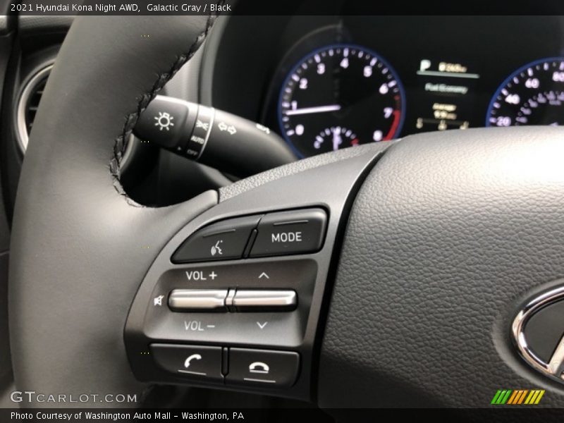 Galactic Gray / Black 2021 Hyundai Kona Night AWD