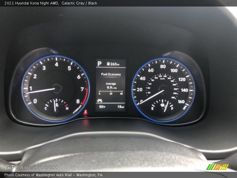 Galactic Gray / Black 2021 Hyundai Kona Night AWD