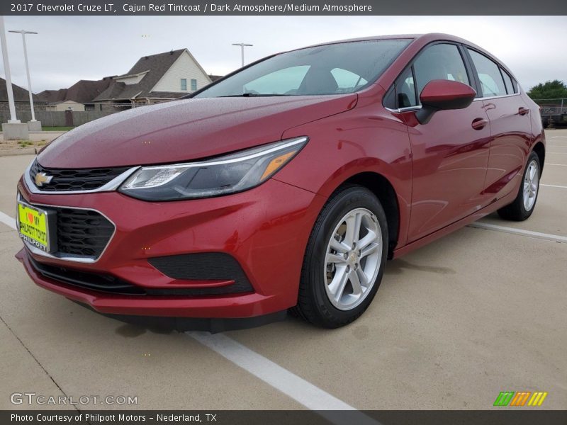 Cajun Red Tintcoat / Dark Atmosphere/Medium Atmosphere 2017 Chevrolet Cruze LT
