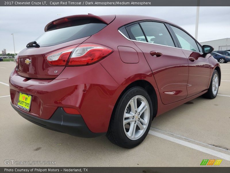 Cajun Red Tintcoat / Dark Atmosphere/Medium Atmosphere 2017 Chevrolet Cruze LT