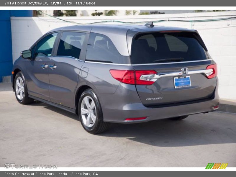 Crystal Black Pearl / Beige 2019 Honda Odyssey EX