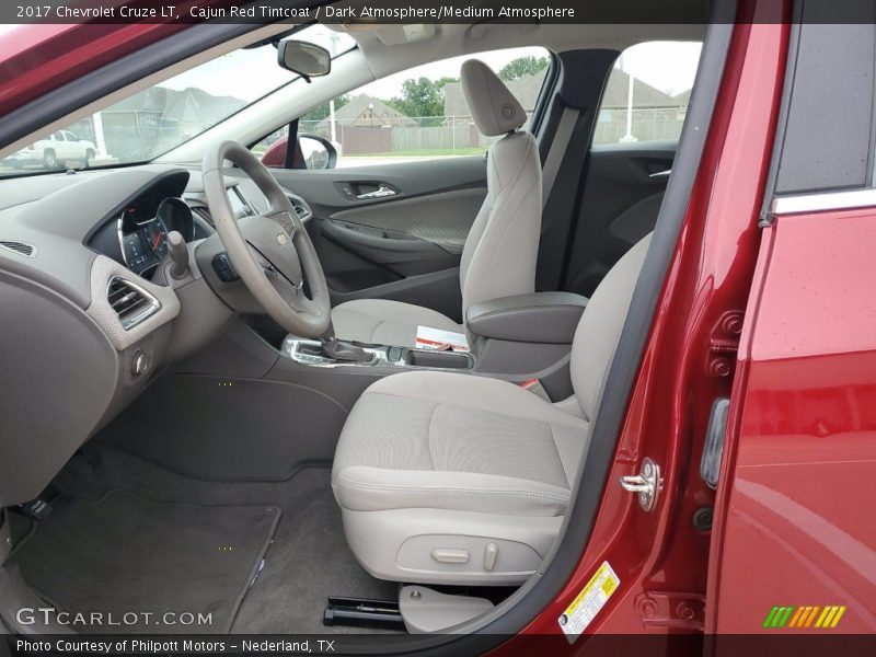 Cajun Red Tintcoat / Dark Atmosphere/Medium Atmosphere 2017 Chevrolet Cruze LT