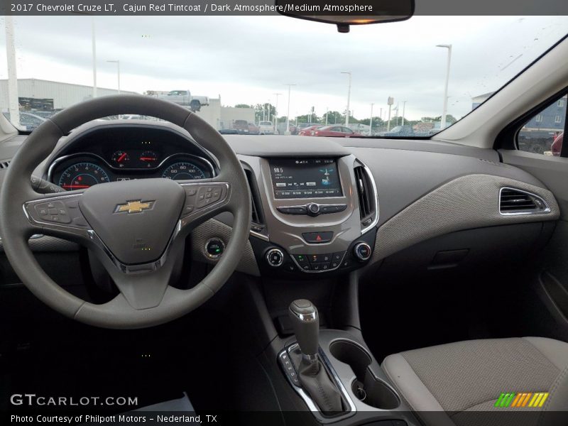 Cajun Red Tintcoat / Dark Atmosphere/Medium Atmosphere 2017 Chevrolet Cruze LT