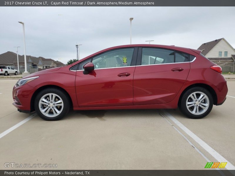 Cajun Red Tintcoat / Dark Atmosphere/Medium Atmosphere 2017 Chevrolet Cruze LT