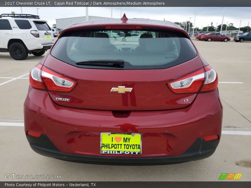 Cajun Red Tintcoat / Dark Atmosphere/Medium Atmosphere 2017 Chevrolet Cruze LT