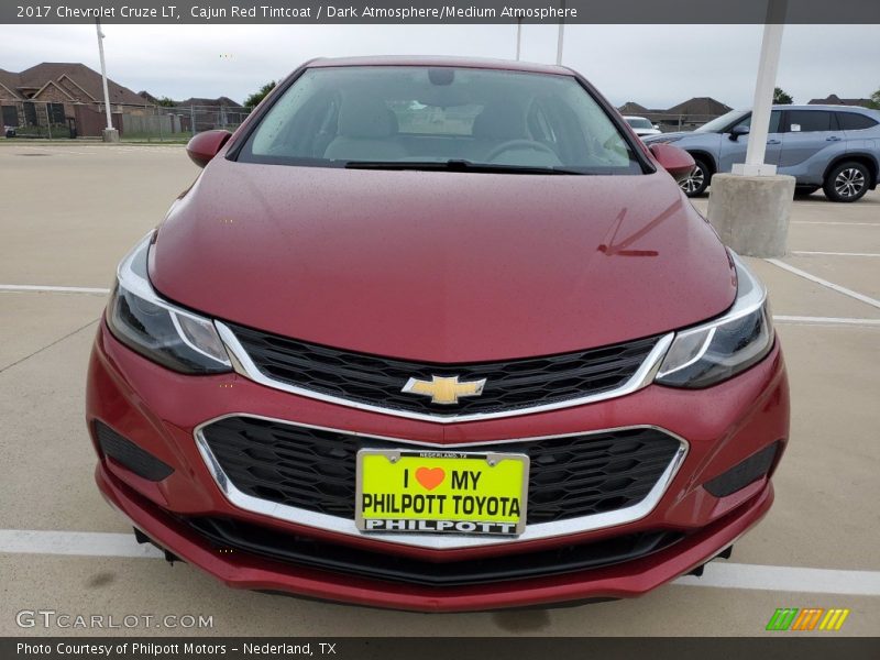Cajun Red Tintcoat / Dark Atmosphere/Medium Atmosphere 2017 Chevrolet Cruze LT