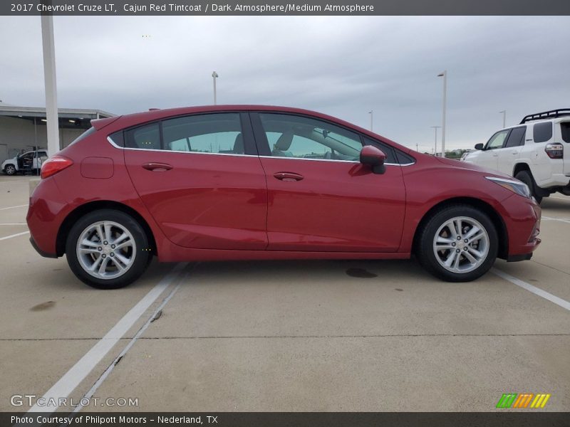 Cajun Red Tintcoat / Dark Atmosphere/Medium Atmosphere 2017 Chevrolet Cruze LT