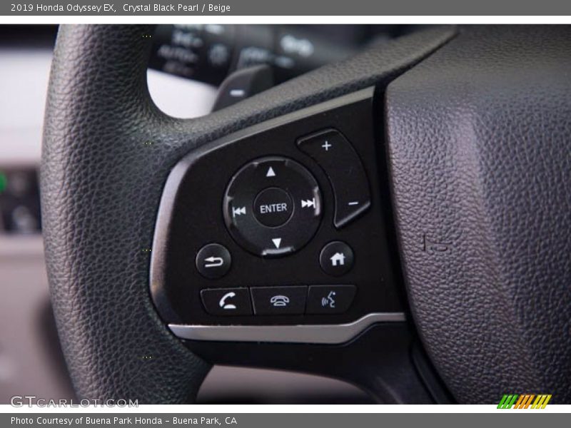 Crystal Black Pearl / Beige 2019 Honda Odyssey EX