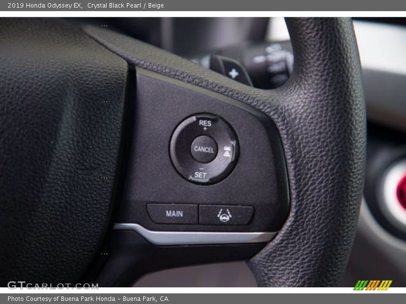 Crystal Black Pearl / Beige 2019 Honda Odyssey EX