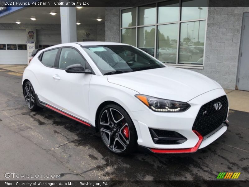 Front 3/4 View of 2021 Veloster N