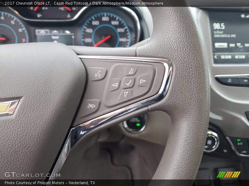 Cajun Red Tintcoat / Dark Atmosphere/Medium Atmosphere 2017 Chevrolet Cruze LT