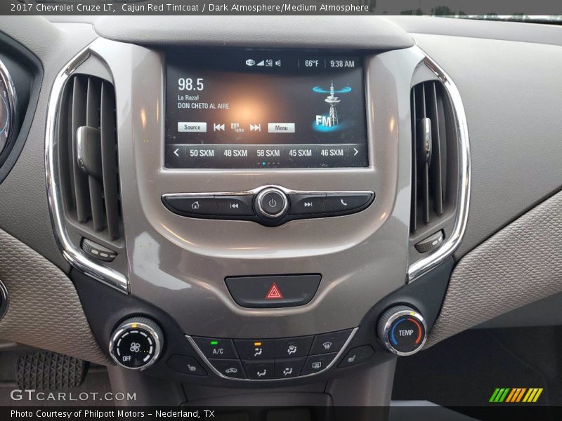 Cajun Red Tintcoat / Dark Atmosphere/Medium Atmosphere 2017 Chevrolet Cruze LT