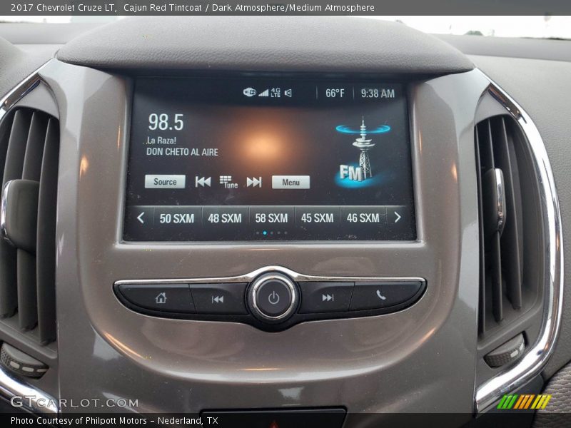 Cajun Red Tintcoat / Dark Atmosphere/Medium Atmosphere 2017 Chevrolet Cruze LT