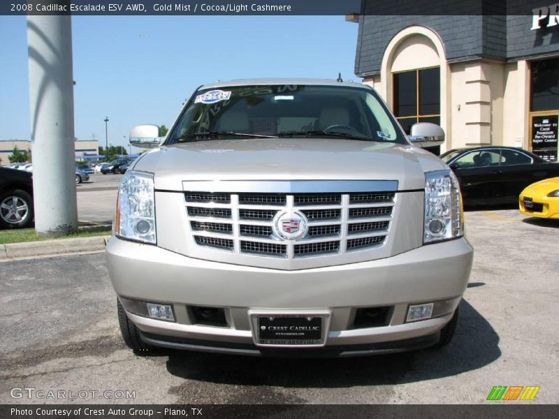 Gold Mist / Cocoa/Light Cashmere 2008 Cadillac Escalade ESV AWD