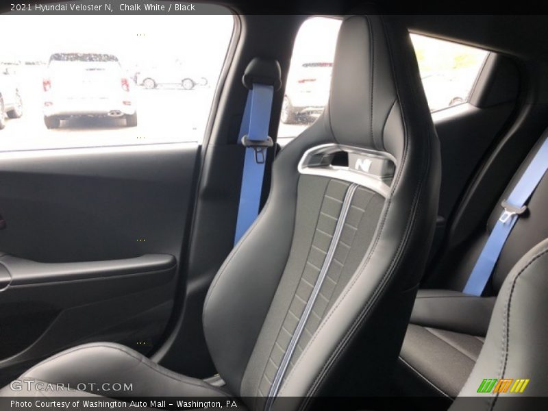 Chalk White / Black 2021 Hyundai Veloster N