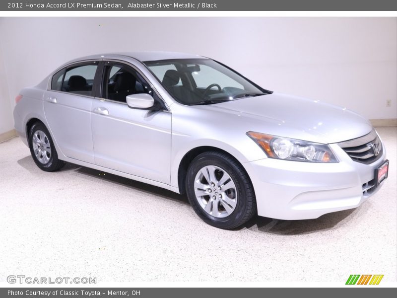 Alabaster Silver Metallic / Black 2012 Honda Accord LX Premium Sedan