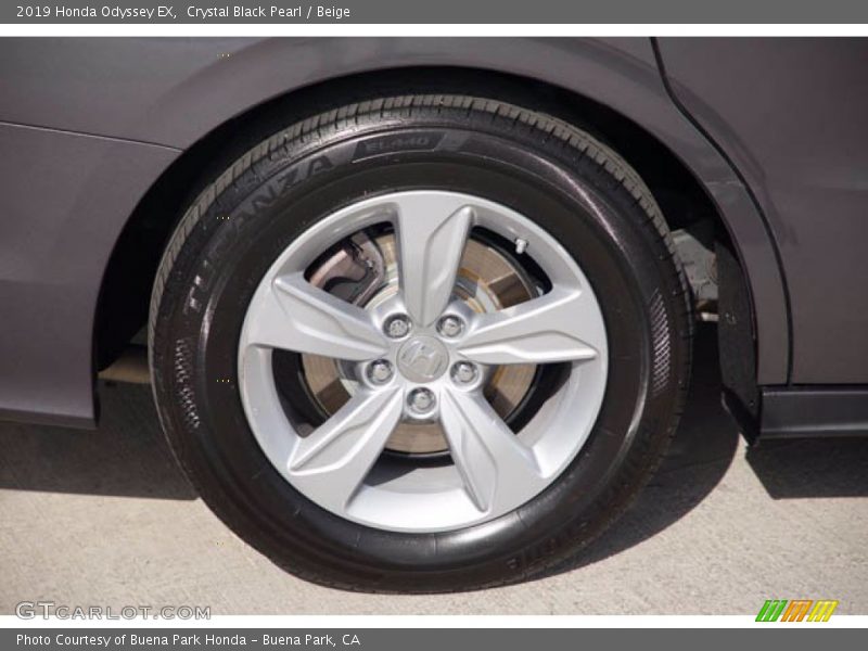 Crystal Black Pearl / Beige 2019 Honda Odyssey EX